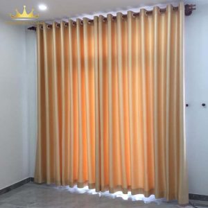 Rèm cửa sổ màu vàng kem, rèm cửa chính treo tường trang trí decor VIP12 Vuaremgiasi - Ảnh 5