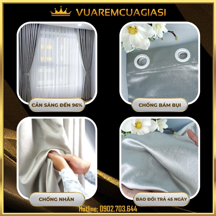 Rèm cửa chống nắng chất liệu gấm dệt cao cấp VIP16 vuaremgiasi - Ảnh 5