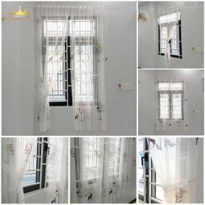 Rèm voan hoa oải hương, cây tùng decor siêu đẹp trang trí cực xinh VIPOH vuaremgiasi - Ảnh 3