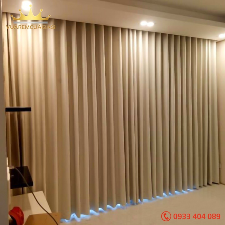 Rèm cửa sổ cửa chính đục lỗ, chống nắng trang trí nội thất decor phòng ngủ phòng khách VIP27 - Ảnh 4