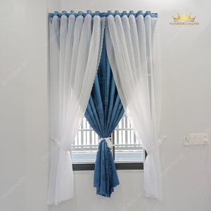 Rèm cửa sổ dán tường 2 lớp voan trắng,rèm cửa chống nắng dày đẹp cho trang trí cửa sổ VIP08 Vuaremgiasi - Ảnh 4