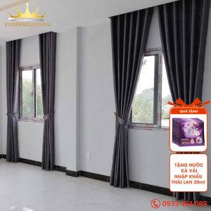 Rèm cửa sổ màu xám đậm chống nắng tốt