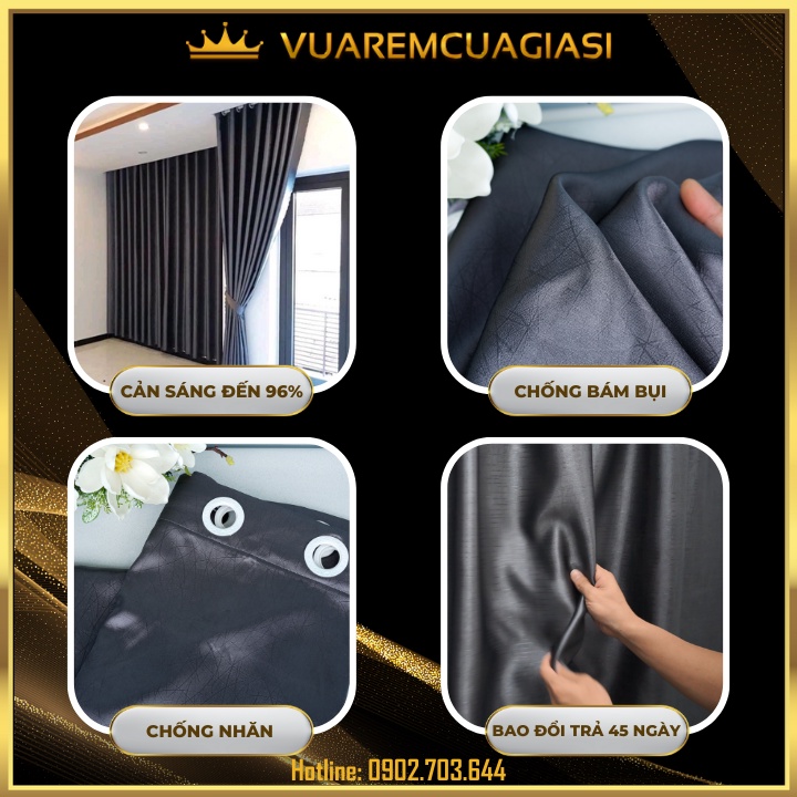 Rèm cửa chống nắng chất liệu gấm dệt cao cấp VIP16 vuaremgiasi - Ảnh 4