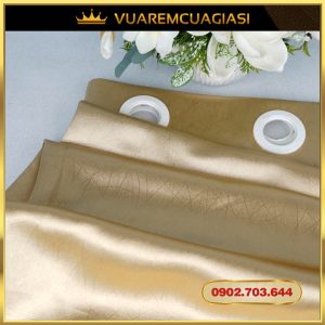 Rèm cửa sổ màu vàng kem, rèm cửa chính treo tường trang trí decor VIP12 Vuaremgiasi - Ảnh 4