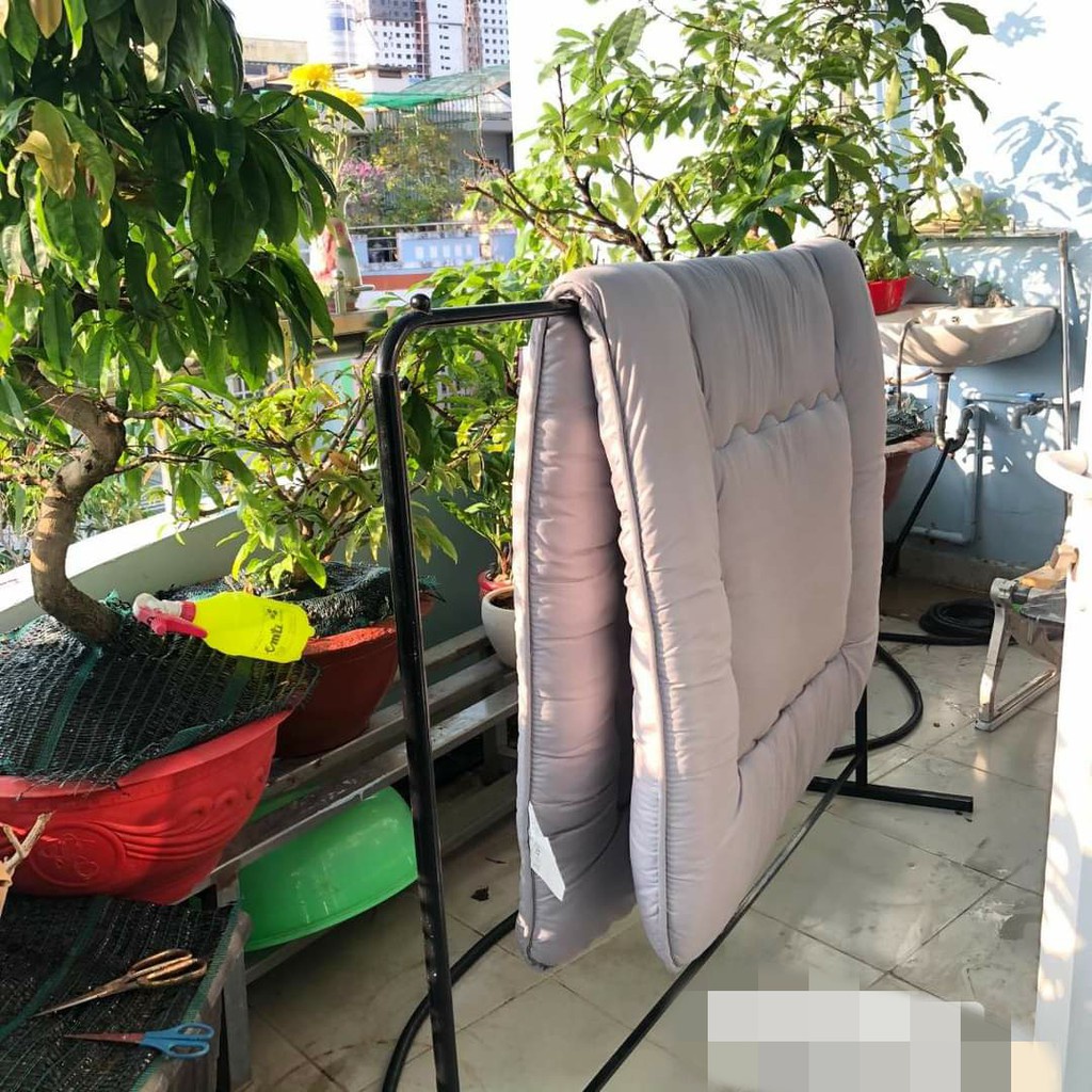 Nệm topper loại 1 màu Xanh Sao dày 9cm tấm đệm bông Micro siêu thoáng khí ấm vào đông mát vào hè Vuaremgiasi - Ảnh 5