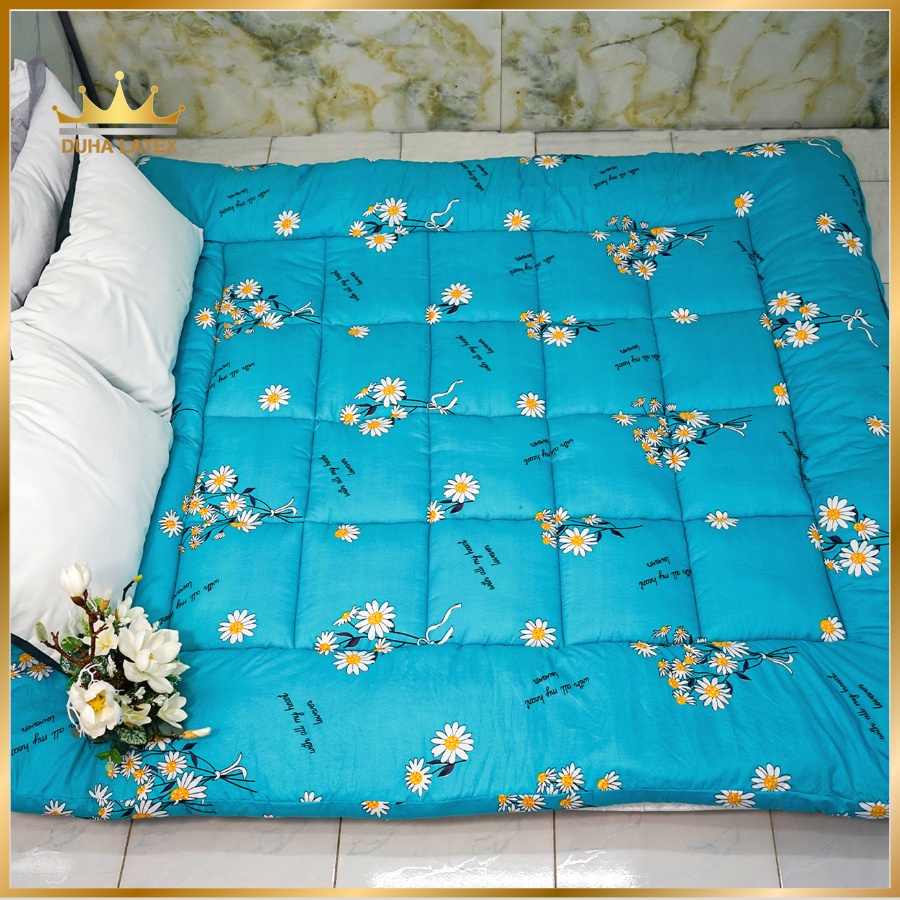 Nệm topper hàng loại 1 họa tiết Hoa Cúc