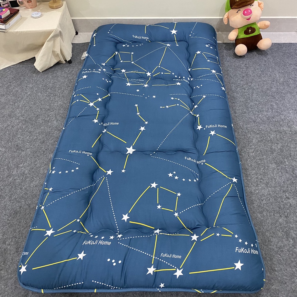 Nệm topper loại 1 màu Xanh Sao dày 9cm tấm đệm bông Micro siêu thoáng khí ấm vào đông mát vào hè Vuaremgiasi - Ảnh 6