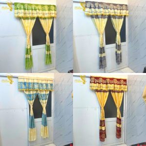 Rèm cửa sổ thổ cẩm vintage