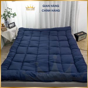 Nệm Topper Màu Xanh Than Siêu Tiện Lợi Hàng Loại 1 Đường May Chắc Chắn Tỉ Mỉ Đầy Đủ Kích Thước DUHA LATEX