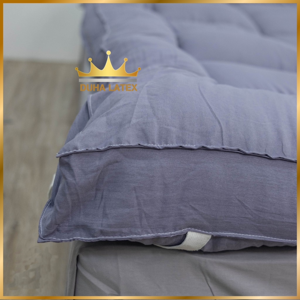 Nệm Topper Màu Xám Trơn Siêu Tiện Lợi Hàng Loại 1 Đường May Chắc Chắn Tỉ Mỉ Đầy Đủ Kích Thước DUHA LATEX - Ảnh 5