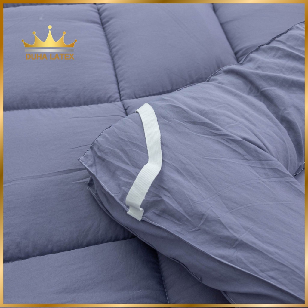 Nệm Topper Màu Xám Trơn Siêu Tiện Lợi Hàng Loại 1 Đường May Chắc Chắn Tỉ Mỉ Đầy Đủ Kích Thước DUHA LATEX - Ảnh 4