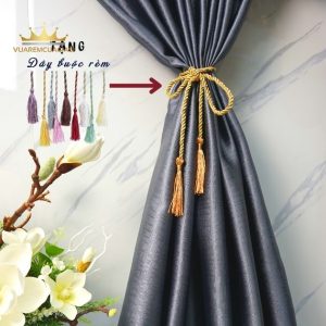 Rèm cửa dán tường, rèm cửa sổ xám đậm huyền bí 1 lớp vải không khoan đục VIP26 Vuaremgiasi - Ảnh 5