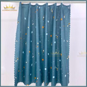 Rèm cửa treo móc rido trang trí họa tiết Vũ Trụ và thanh không khoan dễ dàng sử dụng decor phòng RDK07 Vuaremgiasi - Ảnh 3