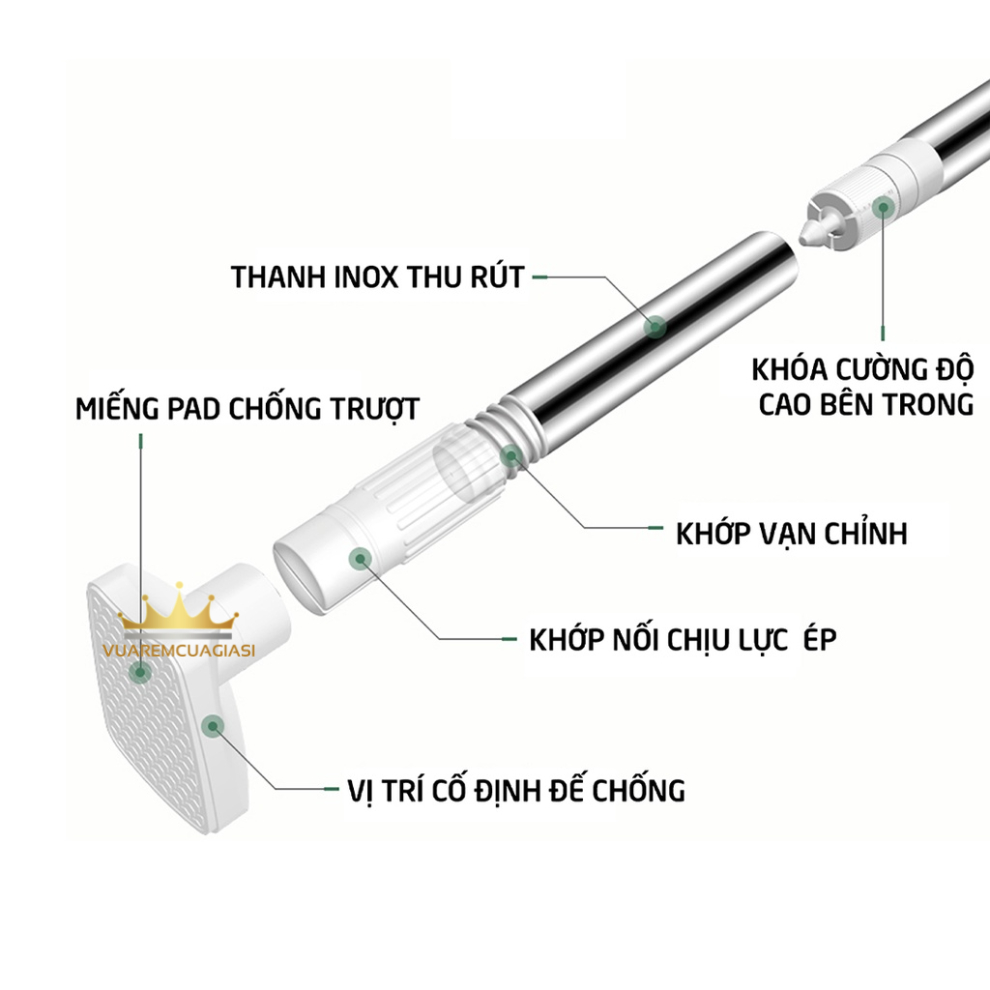 Rèm cửa treo móc rido trang trí họa tiết Vũ Trụ và thanh không khoan dễ dàng sử dụng decor phòng RDK07 Vuaremgiasi - Ảnh 5