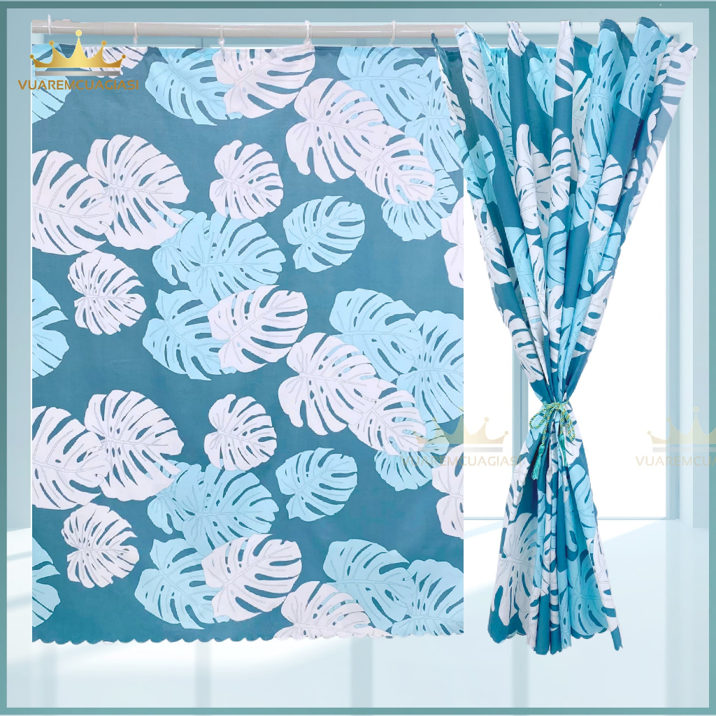 Rèm RIDO Lá decor ngăn phòng gác trọ tặng kèm móc và dây treo RD05 Vuaremgiasi - Ảnh 7