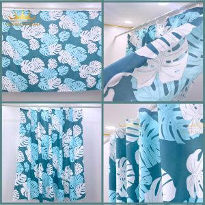 Rèm RIDO Lá decor ngăn phòng gác trọ tặng kèm móc và dây treo RD05 Vuaremgiasi