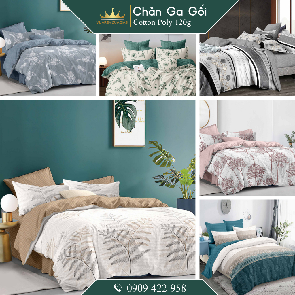 Bộ 5 món Cotton PL120g ruột chăn chần bông