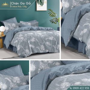 Bộ chăn ga gối 5 món Cotton AL2-3-4 dành cho nệm giường decor trang trí phòng ngủ vỏ chăn hoặc chăn chần bông nhiều size - Ảnh 2