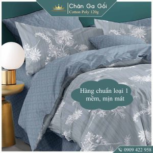 Bộ chăn ga gối 5 món Cotton AL2-3-4 dành cho nệm giường decor trang trí phòng ngủ vỏ chăn hoặc chăn chần bông nhiều size - Ảnh 4