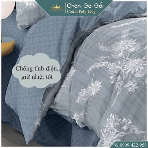 Bộ chăn ga gối 5 món Cotton AL2-3-4 dành cho nệm giường decor trang trí phòng ngủ vỏ chăn hoặc chăn chần bông nhiều size - Ảnh 6