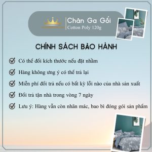 Bộ chăn ga gối 5 món Cotton AL2-3-4 dành cho nệm giường decor trang trí phòng ngủ vỏ chăn hoặc chăn chần bông nhiều size - Ảnh 3
