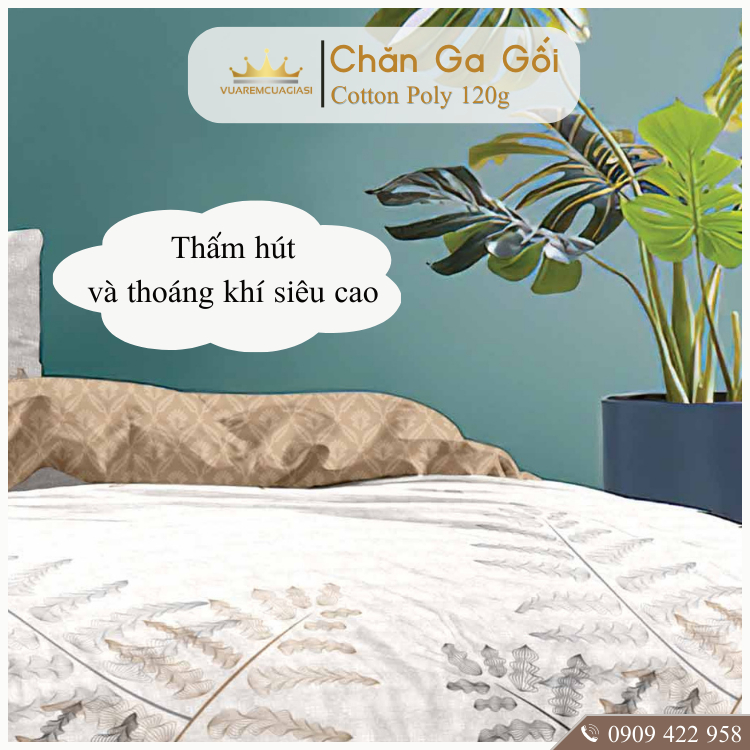 Bộ chăn ga gối 5 món CottonAL02-3-6 dành cho nệm giường decor trang trí phòng ngủ decor phòng, vỏ chăn hoặc chăn chần bô - Ảnh 5