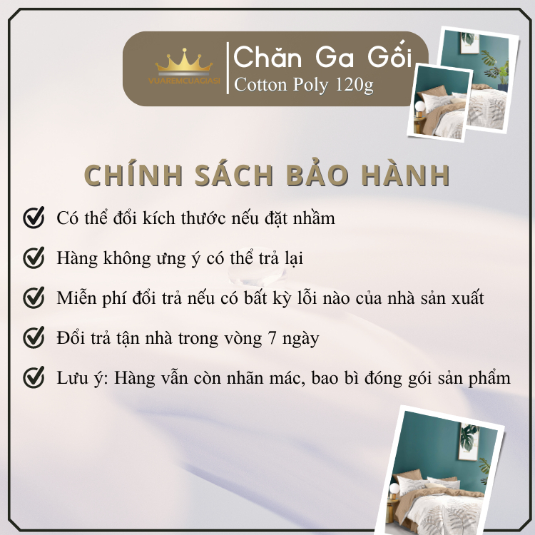 Bộ chăn ga gối 5 món CottonAL02-3-6 dành cho nệm giường decor trang trí phòng ngủ decor phòng, vỏ chăn hoặc chăn chần bô - Ảnh 3