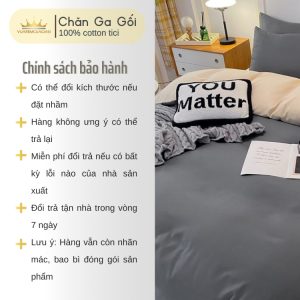 Bộ chăn ga gối 4 món Cotton Tici nhiều màu sắc nhiều sự lựa chọn, đầy đủ kích thước Duhalatexstore - Ảnh 4