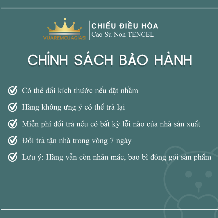 Chiếu Điều Hòa Vải Tencel Gấu Xanh Lá Cao Su Non bo chun chân cao 35cm, hàng loại 1 nặng và dày trang trí - Ảnh 3