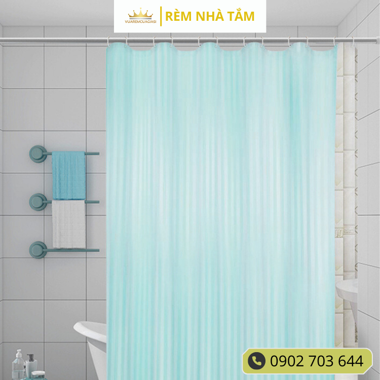 Rèm nhà tắm DÀY, không thấy bóng người, không thấm nước nhiều họa tiết, kèm vòng treo vuaremcuagiasi - Ảnh 5