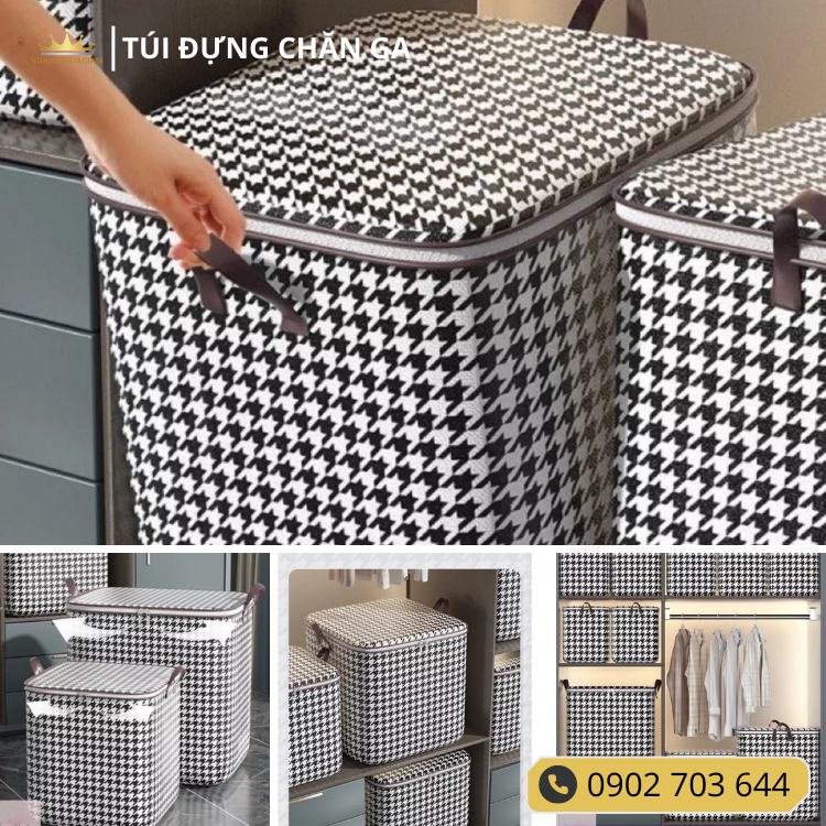Túi đựng chăn ga rèm cửa quần áo tránh bám bụi ẩm móc