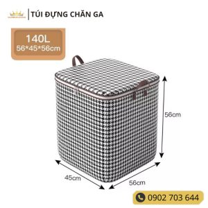 Túi đựng chăn ga rèm cửa quần áo tránh bám bụi ẩm móc, bảo vệ quần áo Vuaremgiasi - Ảnh 3