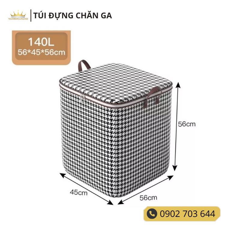 Túi đựng chăn ga rèm cửa quần áo tránh bám bụi ẩm móc, bảo vệ quần áo Vuaremgiasi - Ảnh 3