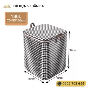 Túi đựng chăn ga rèm cửa quần áo tránh bám bụi ẩm móc, bảo vệ quần áo Vuaremgiasi - Ảnh 4