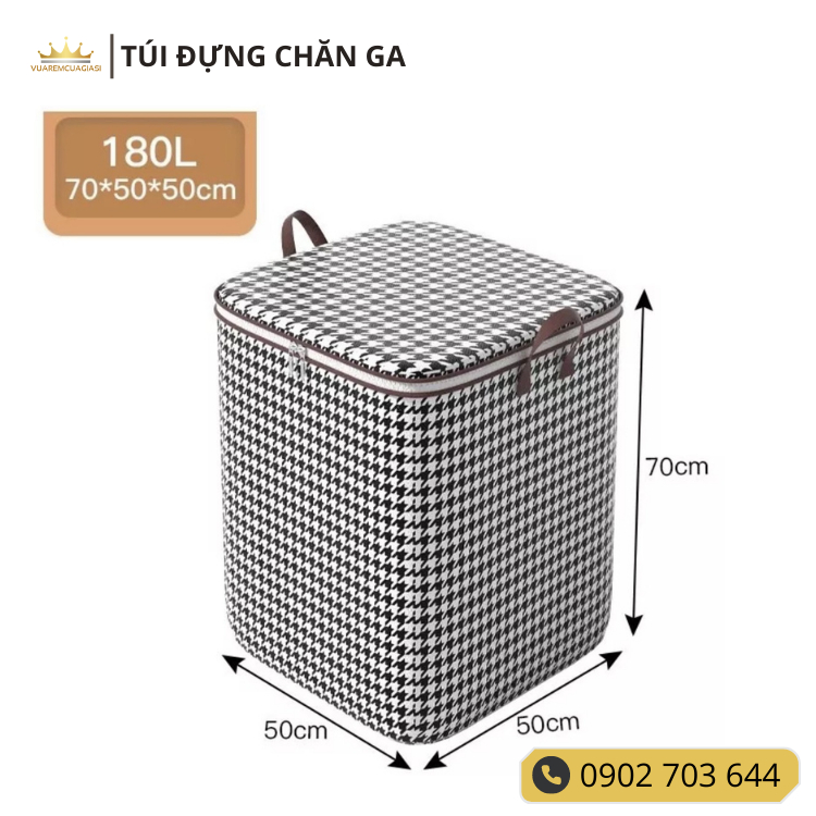 Túi đựng chăn ga rèm cửa quần áo tránh bám bụi ẩm móc, bảo vệ quần áo Vuaremgiasi - Ảnh 4