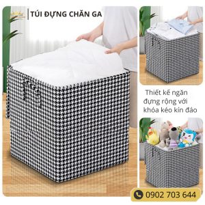 Túi đựng chăn ga rèm cửa quần áo tránh bám bụi ẩm móc, bảo vệ quần áo Vuaremgiasi - Ảnh 6