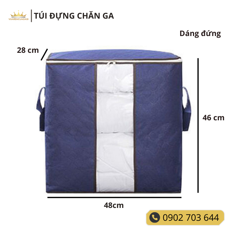 Túi Đựng Quần Áo, Chăn Màn, Mền Gối nhiều màu sắc - Hộp Vải Đựng Đồ Đa Năng Chống Thấm Nước, Xếp Gọn vuaremgiasi - Ảnh 7