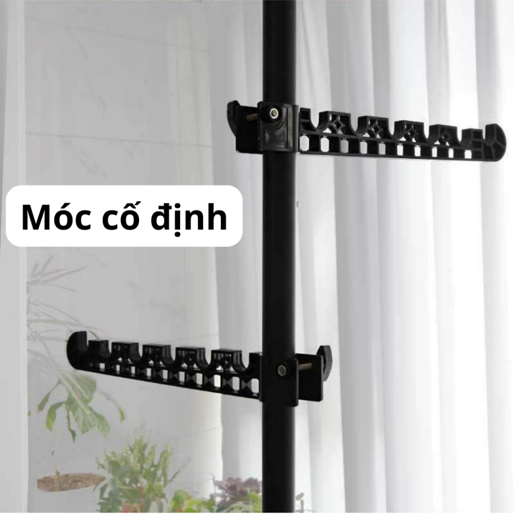 Thanh treo quần áo, treo đồ đa năng không cần khoan tường tiện lợi dễ dàng sử dụng, chất liệu thép không rỉ phi 32MM - Ảnh 6