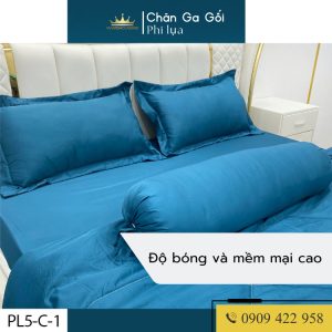 Bộ chăn ga gối Phi lụa hàng loại 1, trang trí decor phòng ngủ tặng kèm quà tặng hấp dẫn Vuaremgiasi - Ảnh 4