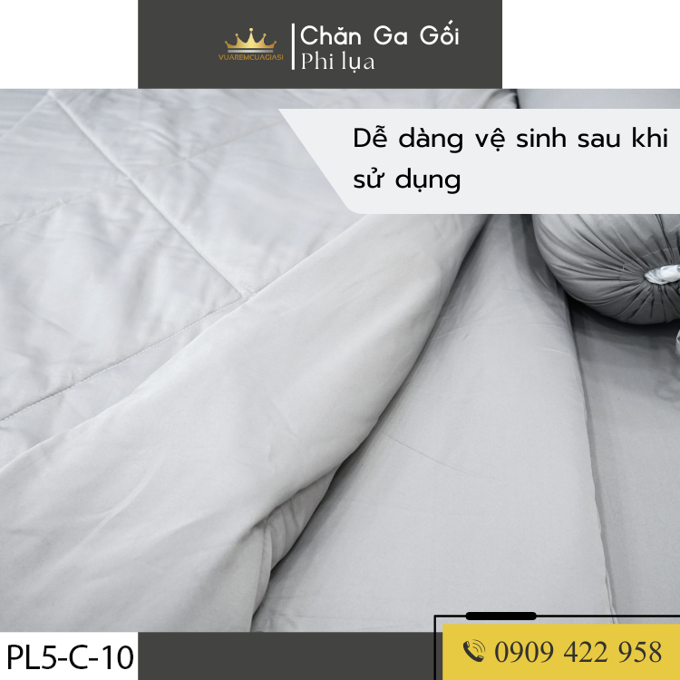 Bộ chăn ga gối Phi lụa hàng loại 1, trang trí decor phòng ngủ tặng kèm quà tặng hấp dẫn Vuaremgiasi - Ảnh 7