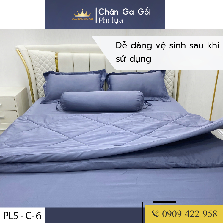 Bộ chăn ga gối Phi lụa hàng loại 1, trang trí decor phòng ngủ tặng kèm quà tặng hấp dẫn Vuaremgiasi - Ảnh 7