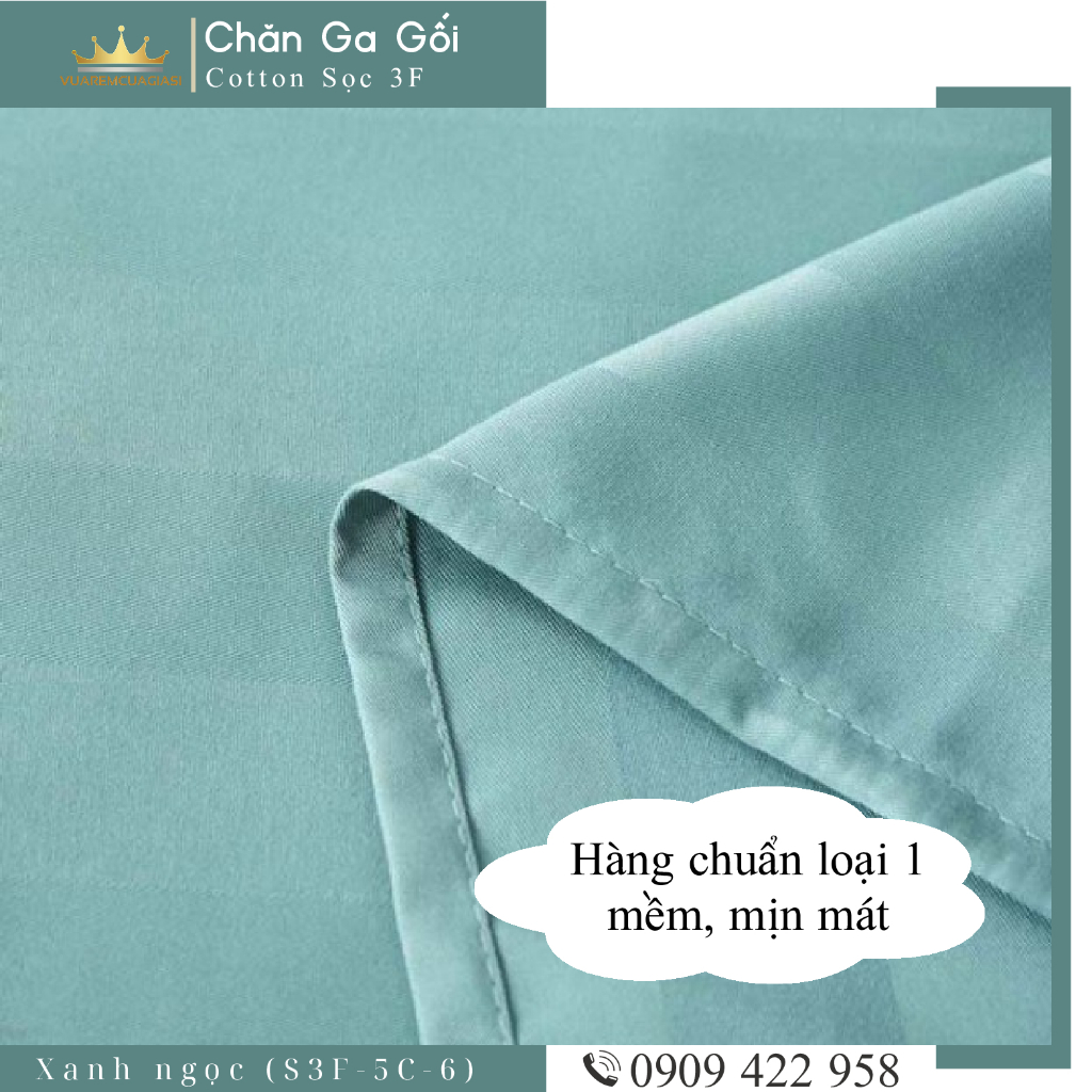 Bộ ga giường 5 món cotton kẻ sọc 3f chuyên dùng cho khách sạn miễn phí bo chun VUAREMGIASI - Ảnh 3