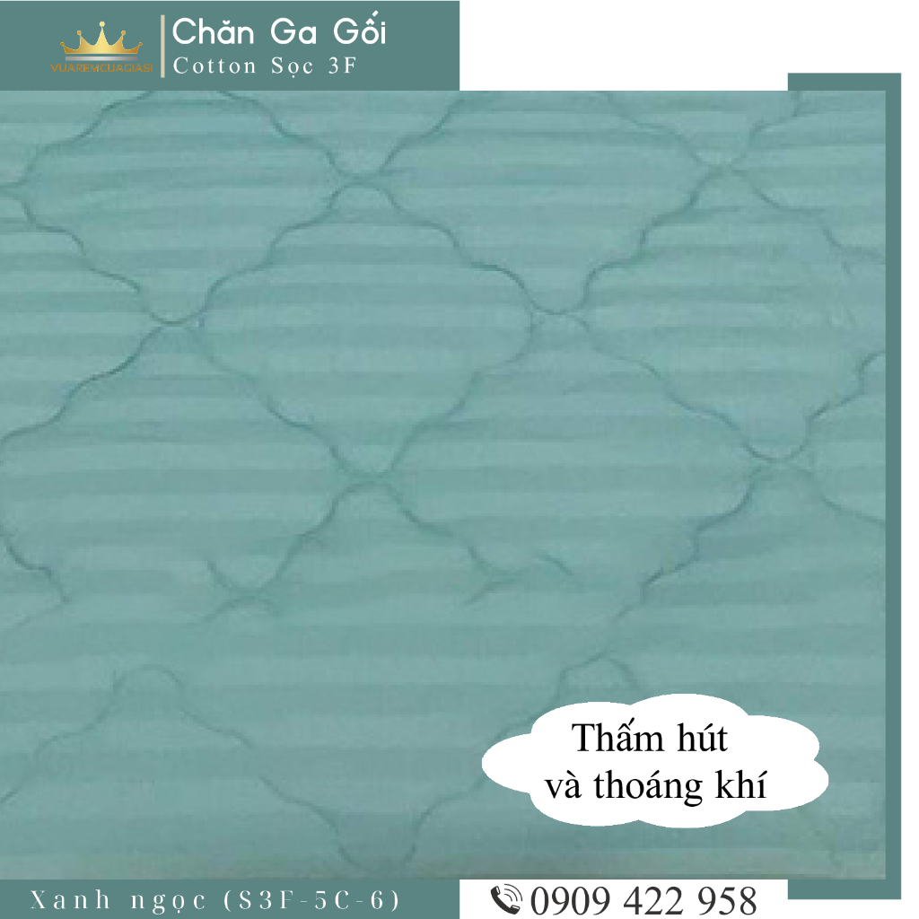 Bộ ga giường 5 món cotton kẻ sọc 3f chuyên dùng cho khách sạn miễn phí bo chun VUAREMGIASI - Ảnh 4