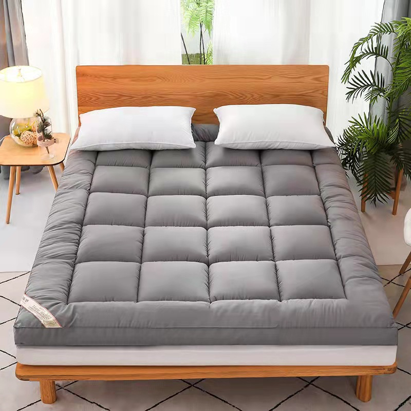 Nệm topper loại 1 màu Xám dày 9cm tấm đệm bông Micro siêu thoáng khí ấm vào đông