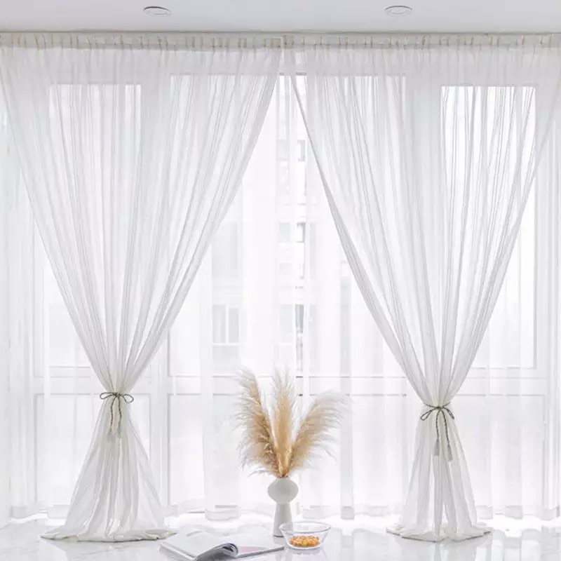 Rèm Voan Decor Trang Trí Xinh Xắn Tiện Lợi Cho Cửa Sổ Phòng Ngủ