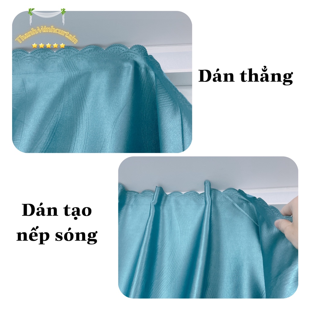 Rèm Cửa Dán Tường, Rèm Cửa Sổ vải gấm cao cấp chống nắng tốt treo phòng ngủ, giường tầng, dán bếp - ThanhMinhcurtain - Ảnh 6