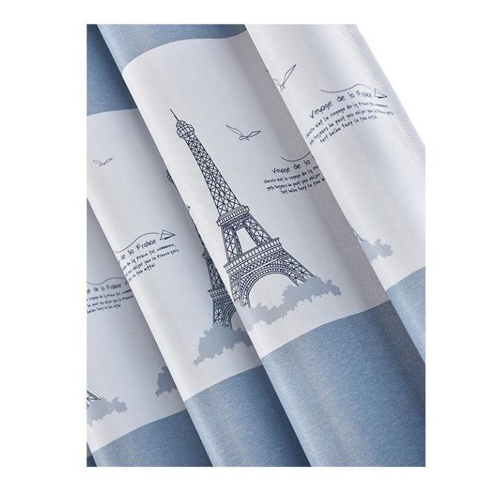 Rèm vải cao cấp chống nắng HÀNG CÓ SẴN khổ cao 2m - hình tháp paris - Ảnh 4