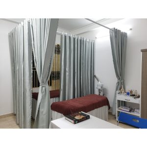 [Xám bạc tinh khiết] Rèm cửa phòng ngủ cao cấp, rèm cửa sổ chống nắng treo tường decor phòng ngủ - Ảnh 5