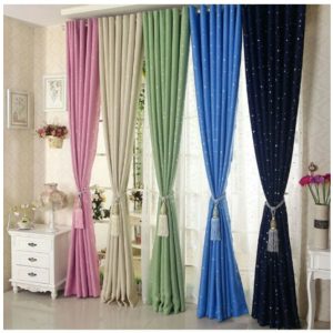 Rèm Vải Cao Cấp Chống Nắng Ngôi Sao Xinh Xắn 1m x cao1.35m ( 1 TẤM )