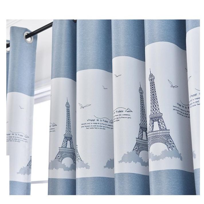 Rèm vải cao cấp chống nắng HÀNG CÓ SẴN khổ cao 2m - hình tháp paris - Ảnh 7